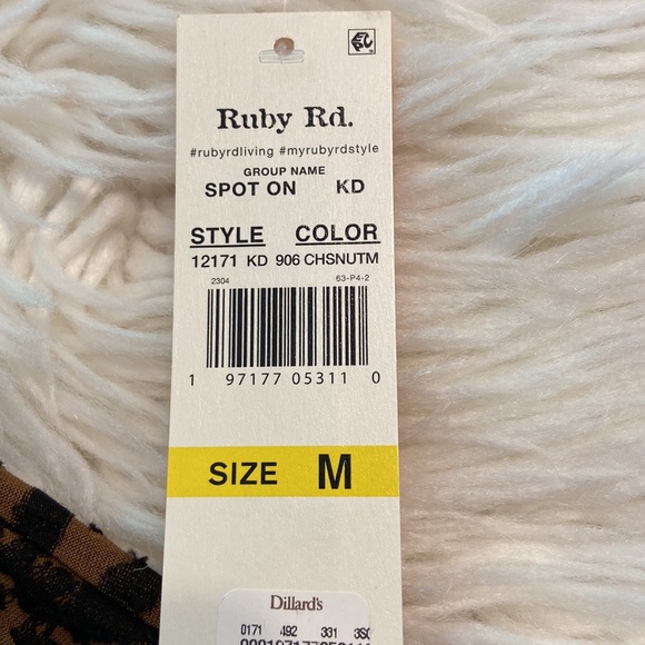 Ruby Rd Women’s Shirt size M brand new with tag length 26” bust 36” - Picture 8 of 12